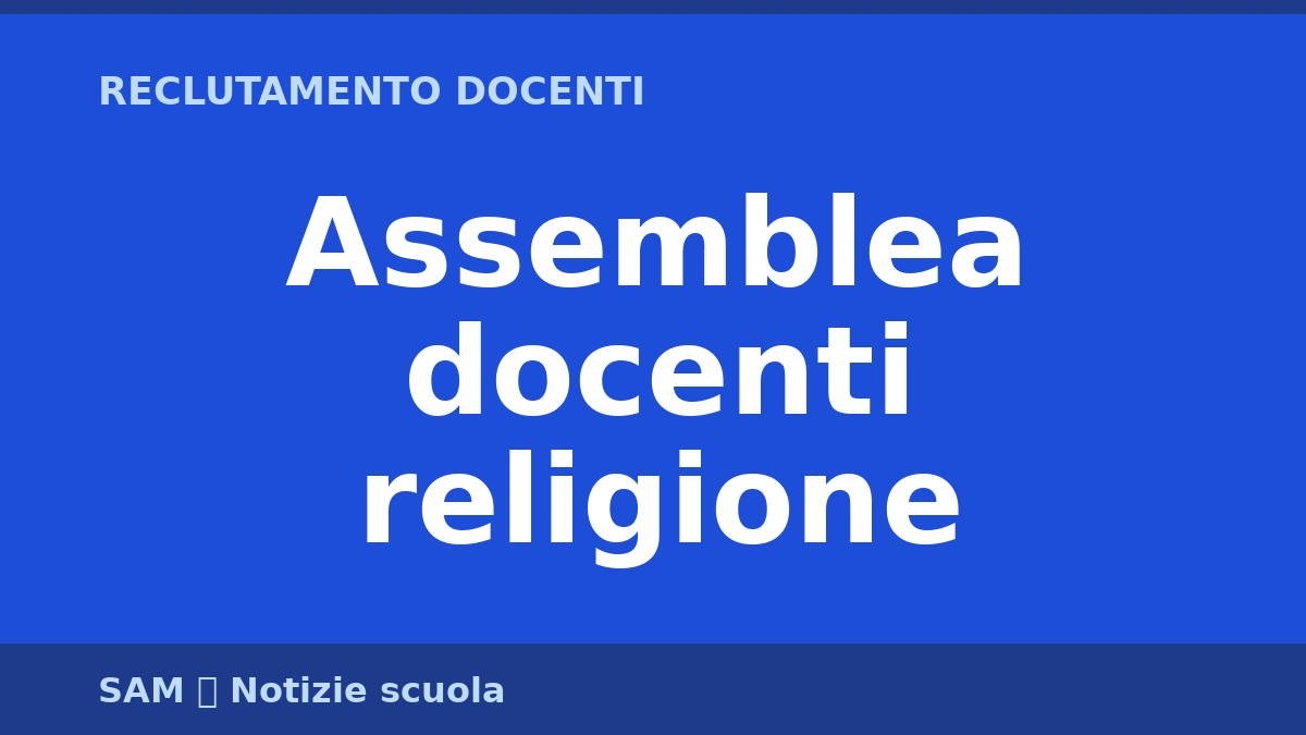 Assemblea docenti religione
