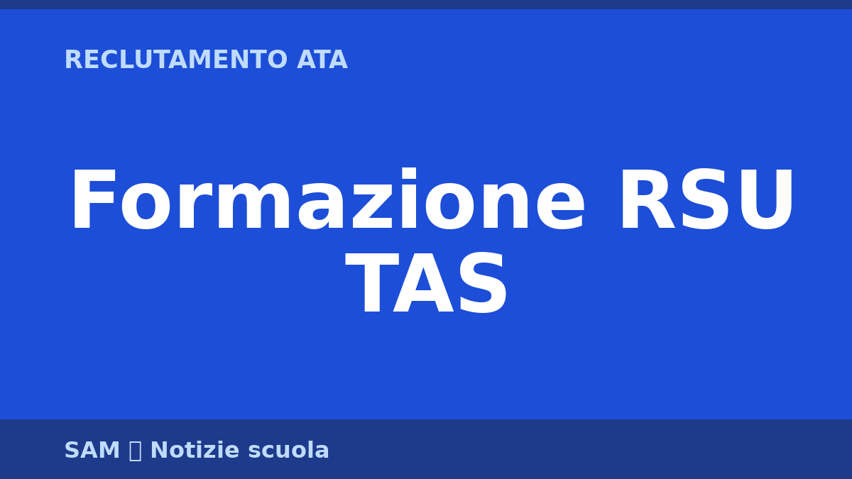 Formazione RSU TAS